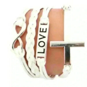 Vintage Multilayer Multicolor Woven Leather Alloy Bracelet